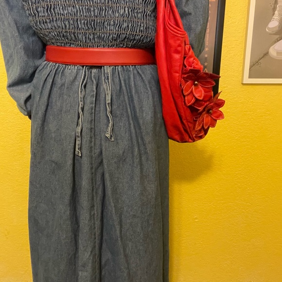 D Frank Vintage Long Sleeve Denim Dress, Size 2 - Picture 3 of 3